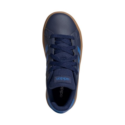 Buty dla dzieci adidas Grand Court Lifestyle Tennis Lace-Up granatowe JS4344