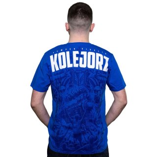 Koszulka Kolejorz Semper Fidelis Niebieska L