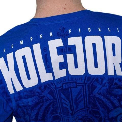 Koszulka Kolejorz Semper Fidelis Niebieska L