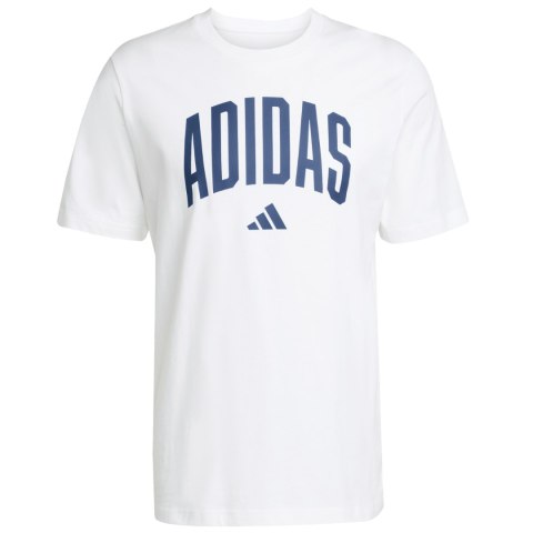 Koszulka męska adidas Collegiate Lineage Graphic biała JM6416