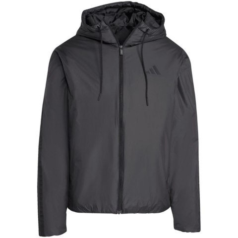 Kurtka męska adidas Essentials Climawarm 3 Stripes Insulated Hooded czarna KB8149