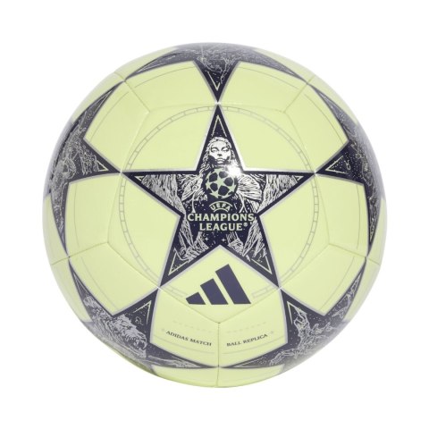 Piłka nożna adidas UCL Club Real Madryt żółto-szara JN7307