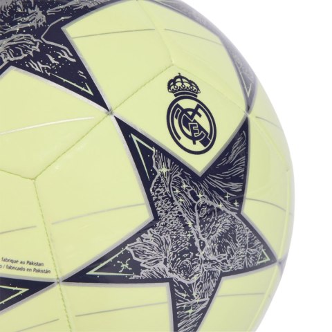 Piłka nożna adidas UCL Club Real Madryt żółto-szara JN7307