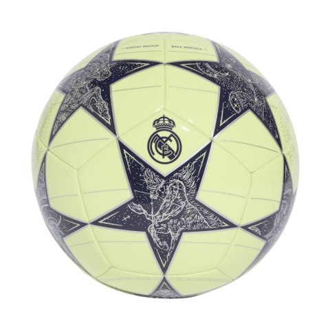 Piłka nożna adidas UCL Club Real Madryt żółto-szara JN7307