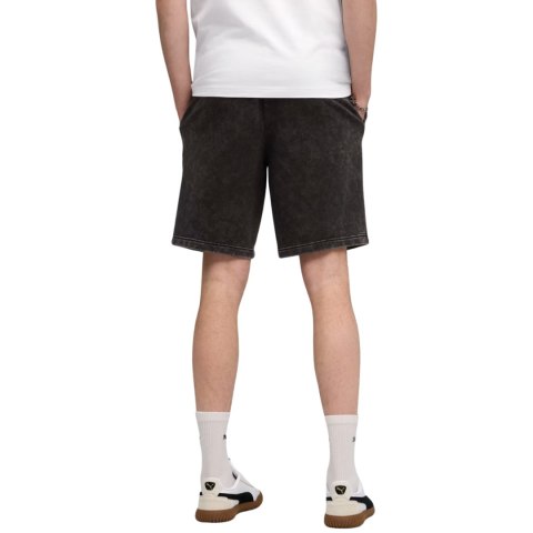 Spodenki męskie Puma Ess Elevated Relaxed Wash czarno-szare 688052 01