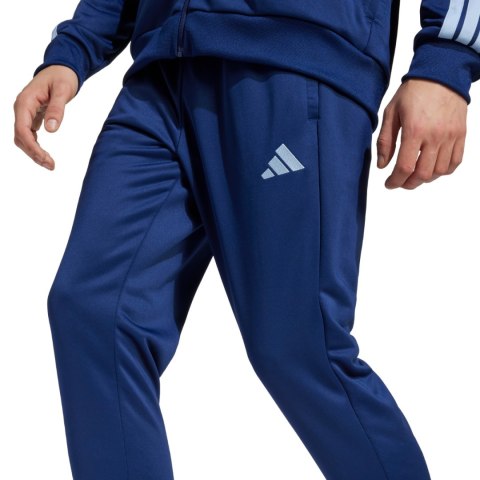 Dres męski adidas Sportswear Basic 3-Stripes French Terry niebieski JI8873
