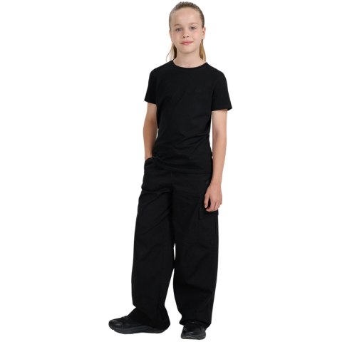 Koszulka dla dziewczynki 4F F2332 głęboka czerń 4FJWMM00TTSHF2332 20S