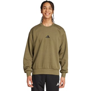Bluza męska adidas Essentials Feelcozy Fleece oliwkowa KD5149