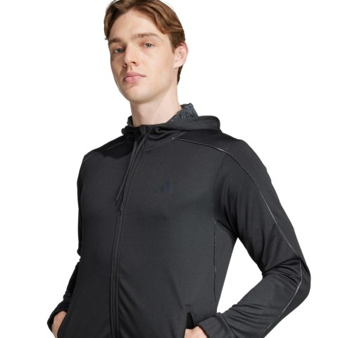 Bluza męska adidas SEA FZ HD czarna JV7243