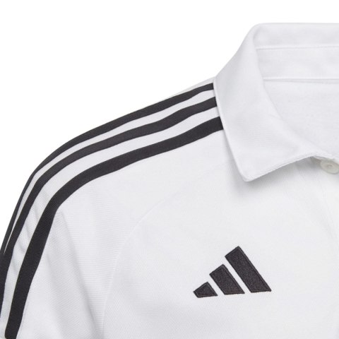 Koszulka dla dzieci adidas Tiro 23 League Polo biała HS3589