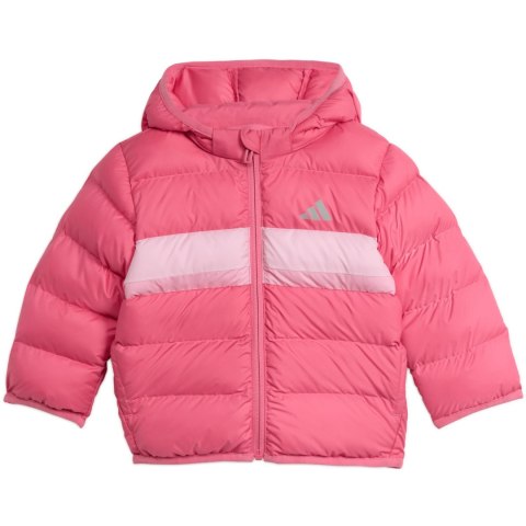 Kurtka dla dzieci adidas I SD JKT różowa JL7390