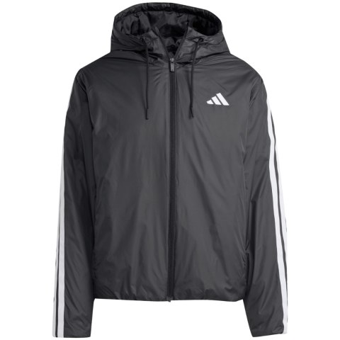 Kurtka męska adidas Essentials Climawarm 3-Stripes Insulated Hooded czarna JM4042