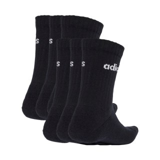 Skarpety adidas Linear Crew Socks Cushioned 6 Pair Pack czarne JL6094