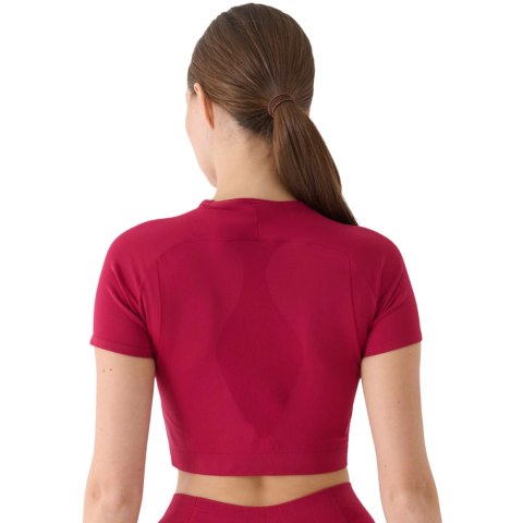 Koszulka damska 4F FNK F1737 burgund 4FRAW24TFTSF1737 60S