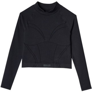 Koszulka damska 4F Longsleeve FNK F483 głęboka czerń 4FRAW24TFLOF483 20S