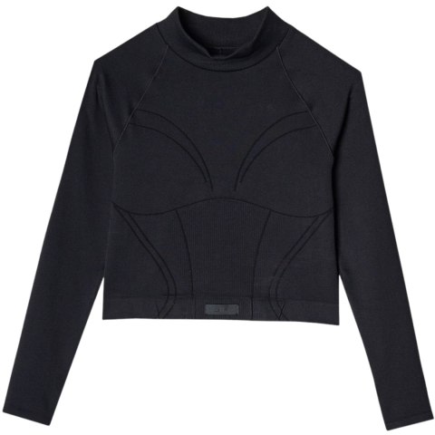 Koszulka damska 4F Longsleeve FNK F483 głęboka czerń 4FRAW24TFLOF483 20S