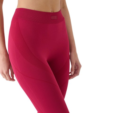 Legginsy damskie 4F FNK F389 burgund 4FRAW24TFTIF389 60S