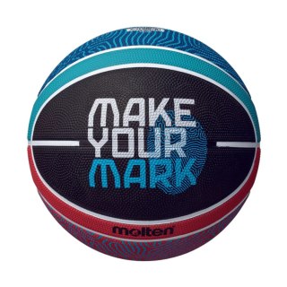 Piłka koszykowa Molten Fiba Replika czarno-niebiesko-czerwona B7G2000-E5Z ME2025