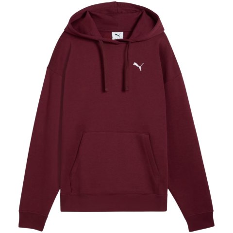 Bluza damska Puma ESS Comfort Hoodie FL bordowa 682385 96