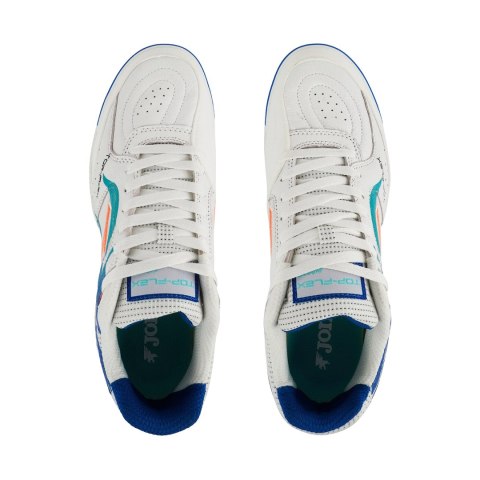Buty piłkarskie Joma Top Flex 2576 Indoor biało-niebieskie TOPS2576IN