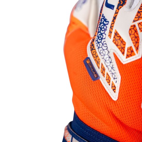 Rękawice bramkarskie Reusch Attrakt Silver biało-pomarańczowo-niebieskie 5570214 2500