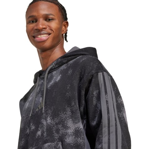 Bluza męska adidas Sea AOP Hoodie grafitowa JW3709