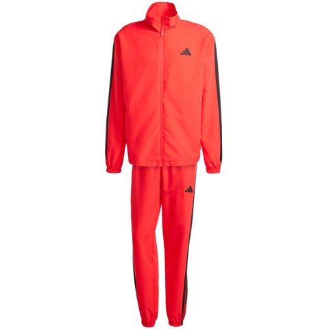 Dres męski adidas Sportswear Basic 3-Stripes Woven czerwony JI8851