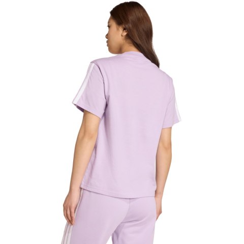 Koszulka damska adidas Essentials 3-Stripes Cotton jasnofioletowa JV7362