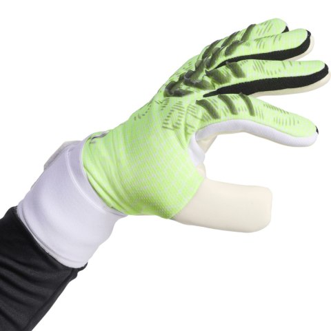 Rękawice bramkarskie adidas Predator Competition limonkowe JN5371
