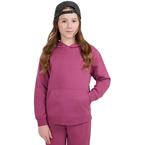 Bluza dla dziewczynki 4F F1953 ciemny fiolet 4FJWAW25TSWSF1953 50S