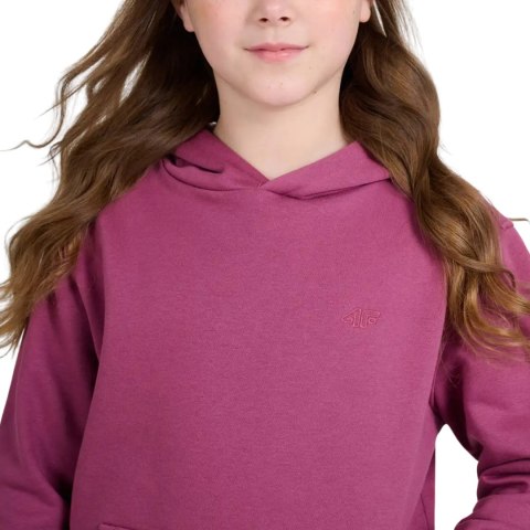 Bluza dla dziewczynki 4F F1953 ciemny fiolet 4FJWAW25TSWSF1953 50S