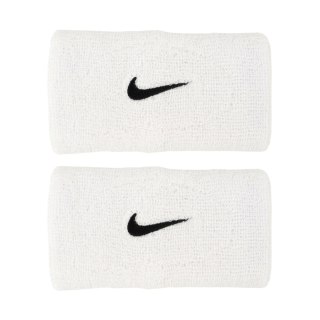 Frotki na rękę Nike Swoosh Wristbands 2 szt. białe N1012406101OS