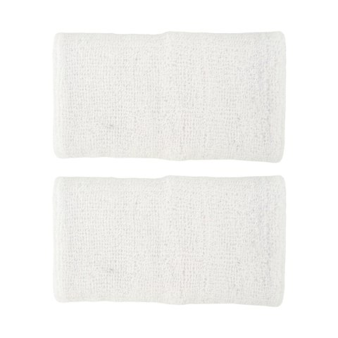 Frotki na rękę Nike Swoosh Wristbands 2 szt. białe N1012406101OS