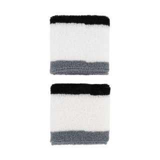 Frotki na rękę Nike Swoosh Wristbands 2 szt. biało-czarne-szare N1012405122OS