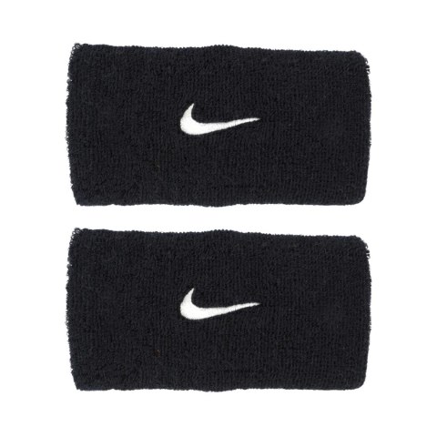 Frotki na rękę Nike Swoosh Wristbands 2 szt. czarne N1012406010OS