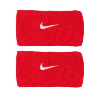 Frotki na rękę Nike Swoosh Wristbands 2 szt. czerwone N1012406610OS