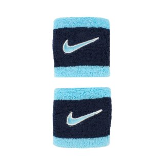 Frotki na rękę Nike Swoosh Wristbands 2 szt. granatowo-niebieskie N1012405403OS