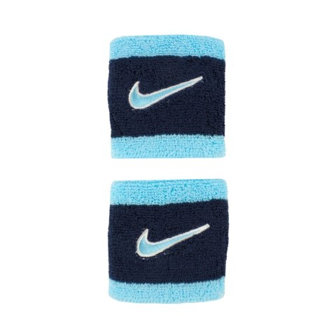 Frotki na rękę Nike Swoosh Wristbands 2 szt. granatowo-niebieskie N1012405403OS