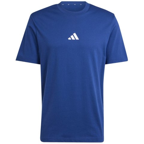 Koszulka męska adidas Essentials Small Logo Single Jersey niebieska JF1093