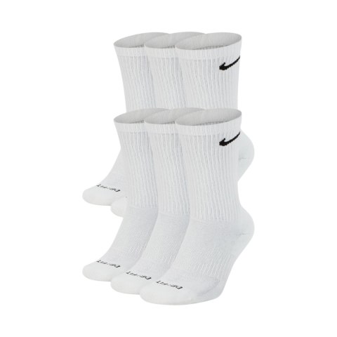 Skarpety Nike Everyday Plus Cush 6 par białe SX6897 100
