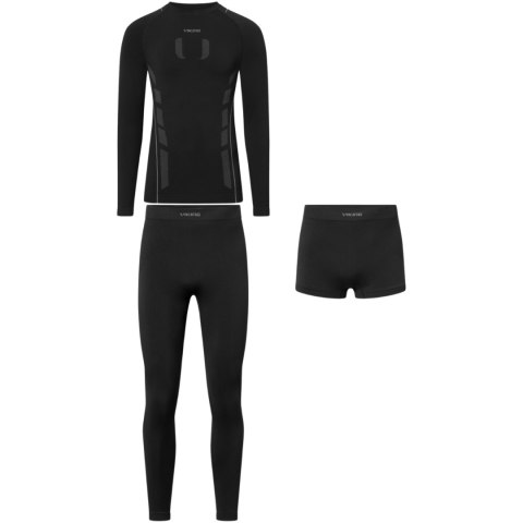 Bielizna termoaktywna męska Viking Eiger 2.0 czarno-szara 500-27-3361-0908