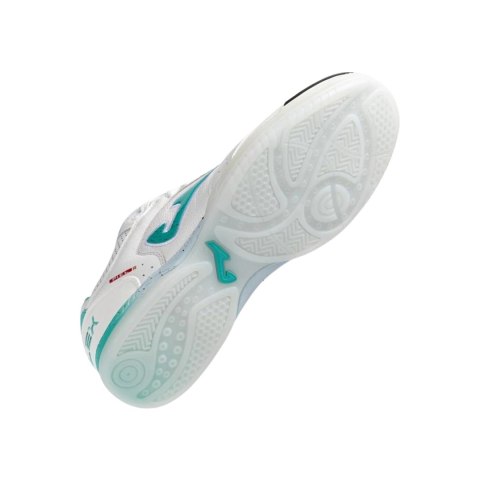 Buty piłkarskie Joma Top Flex 2502 Indoor biało-turkusowe TOPW2502IN