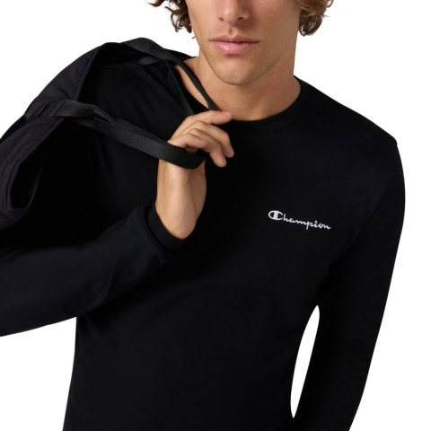 Koszulka męska Champion Longsleeve Tee czarna 221799 KK001