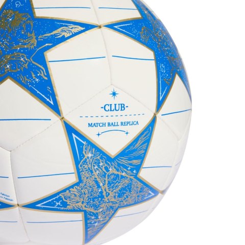 Piłka nożna adidas UCL Club 25/26 League Stage biało-niebieska KA0070