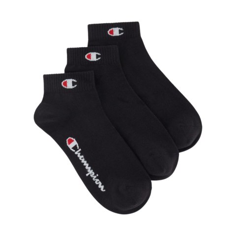Skarpety Champion 3pk Quarter Socks czarne U20099 KK001