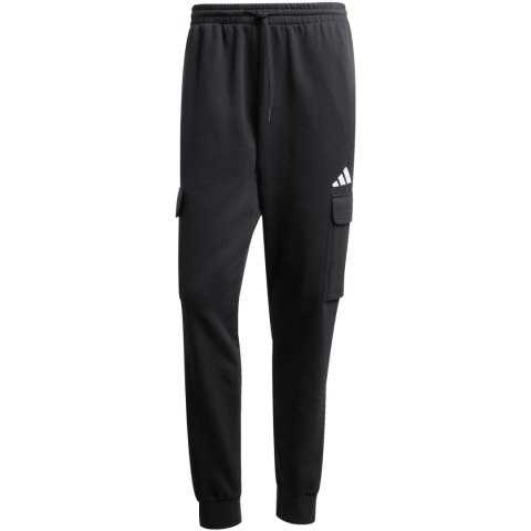 Spodnie męskie adidas Essentials Feelcozy Fleece Cargo czarne JE3820