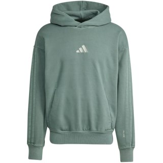 Bluza męska adidas A SZN W FL HD zielona JL6538