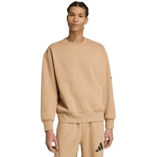 Bluza męska adidas Essentials Loose Fit 3 Bar Logo beżowa JX5668