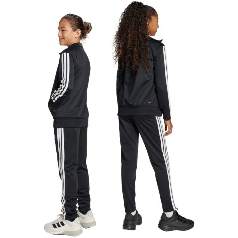 Dres dla dzieci adidas Essentials Climacool Kids 3 Stripes Training Tracksuit 205 czarny JD6502