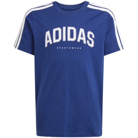 Koszulka dla dzieci adidas Codes Collegiate Graphic Tee granatowa JL6138